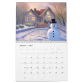 写真とメッセージで個人用に設定する（任意の年） カレンダー (1月 2027)