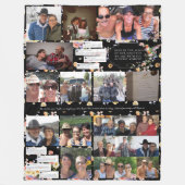 写真とメッセージのスクリーンショット | フローラメモリアル フリースブランケット (正面)