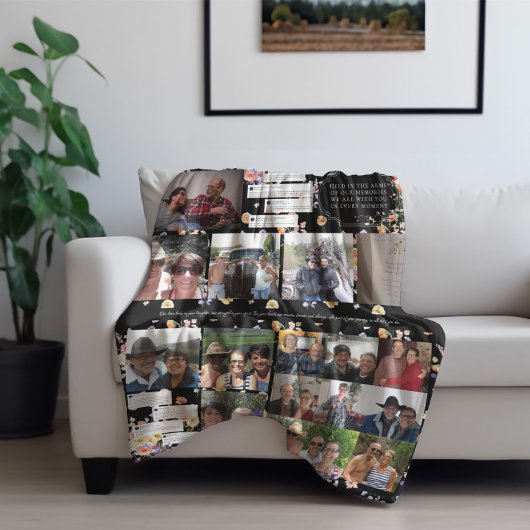 写真とメッセージのスクリーンショット | フローラメモリアル フリースブランケット