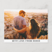 写真とメッセージのポストカード ポストカード (正面)