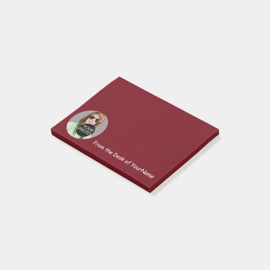 写真とメッセージカスタマイズが燃えやすい ポストイット (アングル)