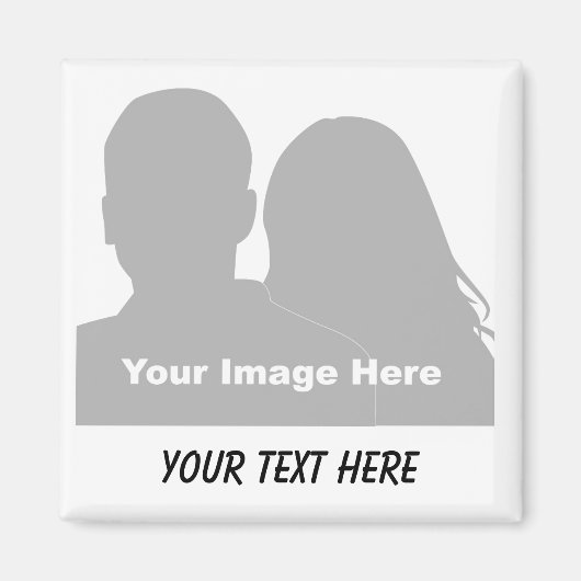 写真とメッセージマグネット マグネット (正面)