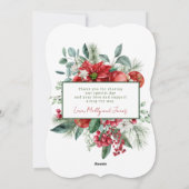 写真とメリーホリデー結婚したクリスマスカード シーズンカード (裏面)