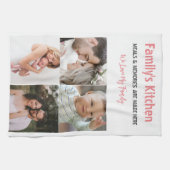 写真とモダンなタイポグラフィーのキッチンタオル キッチンタオル (横)