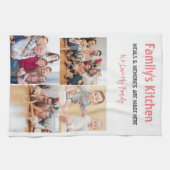 写真とモダンタイポグラフィキッチンタオル キッチンタオル (横)