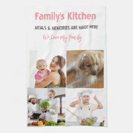 写真とモダンタイポグラフィキッチンタオル キッチンタオル