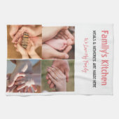 写真とモダンタイポグラフィキッチンタオル キッチンタオル (横)