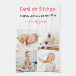 写真とモダンタイポグラフィキッチンタオル キッチンタオル