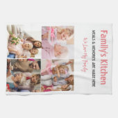 写真とモダンタイポグラフィキッチンタオル キッチンタオル (横)