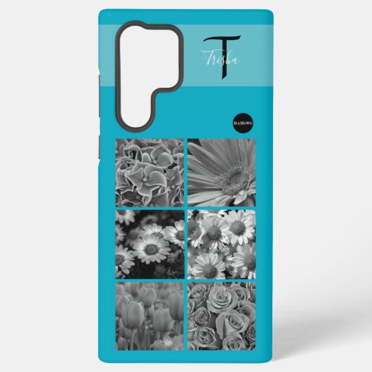 写真とモノグラム携帯電話ケースHAMbyWG Samsung Galaxyケース (裏面)