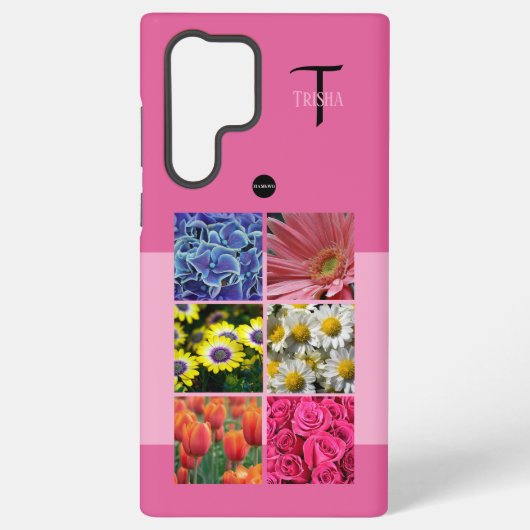 写真とモノグラム携帯電話ケースHAMbyWG Samsung Galaxyケース (裏面)