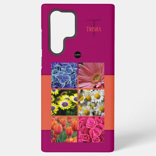 写真とモノグラム携帯電話ケースHAMbyWG Samsung Galaxyケース (裏面)