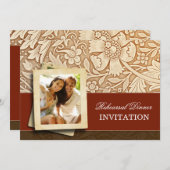 写真とリハーサル招待状 招待状 (正面/裏面)