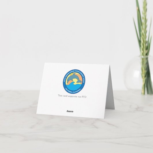 写真とロゴに色を付けていただきありがとうございます サンキューカード (裏面)