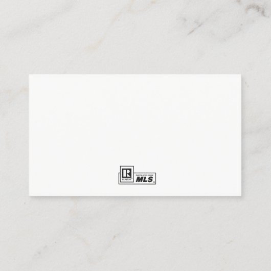 写真とロゴの追加の実在不動産プロフェッショナル 名刺 (裏面)