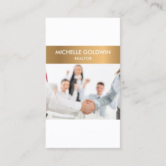 写真とロゴを追加するエスティ実在ティプロフェッショナル 名刺 (裏面)