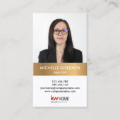 写真とロゴを追加するエスティ実在ティプロフェッショナル 名刺 (正面)