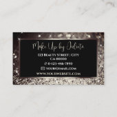 写真とロゴテンプレートグレースパークルグリッターグラム 名刺 (裏面)