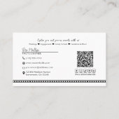 写真とロゴ写真のミニマリスト 名刺 (裏面)