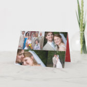 写真と一緒にクリスマスを楽しむ シーズンカード (裏面)