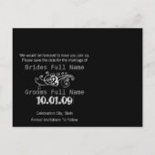 写真と一緒に日付を保存する 案内ポストカード (裏面)