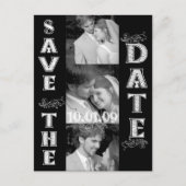 写真と一緒に日付を保存する 案内ポストカード (正面)