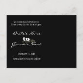 写真と一緒に日付を保存する 案内ポストカード (裏面)