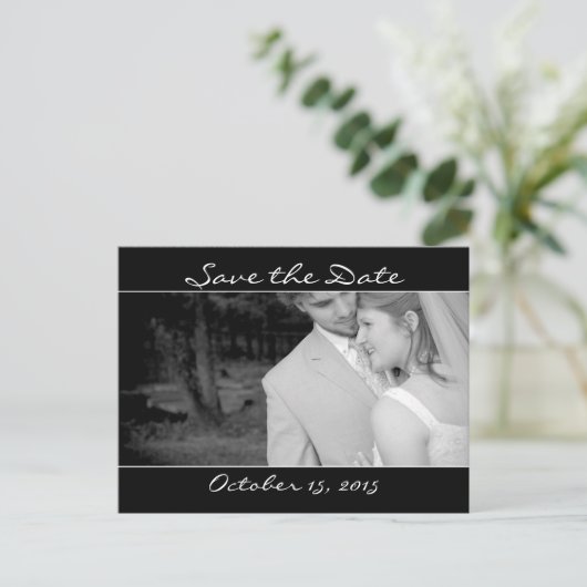 写真と一緒に日付を保存する 案内ポストカード (スタンド正面)