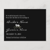 写真と一緒に日付を保存する 案内ポストカード (裏面)