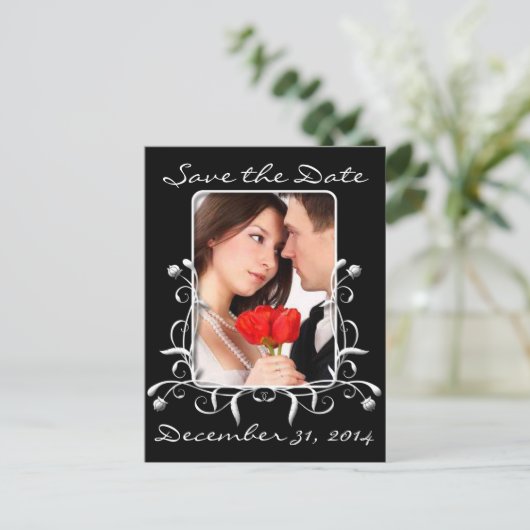 写真と一緒に日付を保存する 案内ポストカード (スタンド正面)