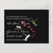 写真と一緒に日付を保存する 案内ポストカード (裏面)