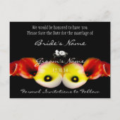 写真と一緒に日付を保存する 案内ポストカード (裏面)