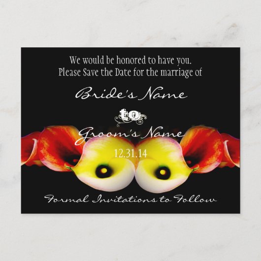 写真と一緒に日付を保存する 案内ポストカード (裏面)