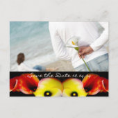 写真と一緒に日付を保存する 案内ポストカード (正面)