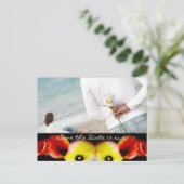 写真と一緒に日付を保存する 案内ポストカード (スタンド正面)