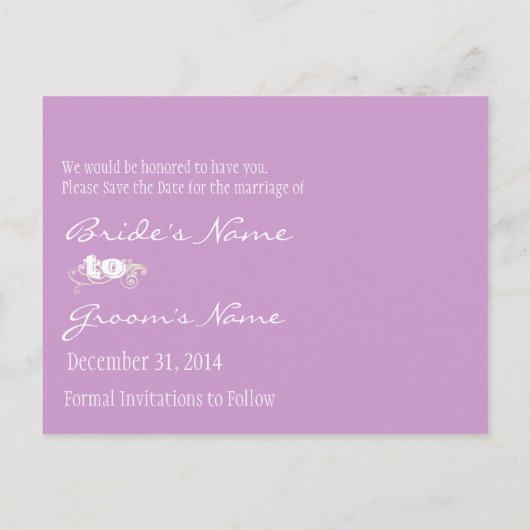 写真と一緒に日付を保存する 案内ポストカード (裏面)