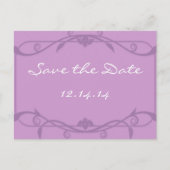 写真と一緒に日付を保存する 案内ポストカード (正面)