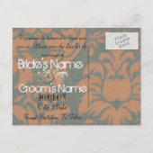 写真と一緒に日付を保存 案内ポストカード (裏面)