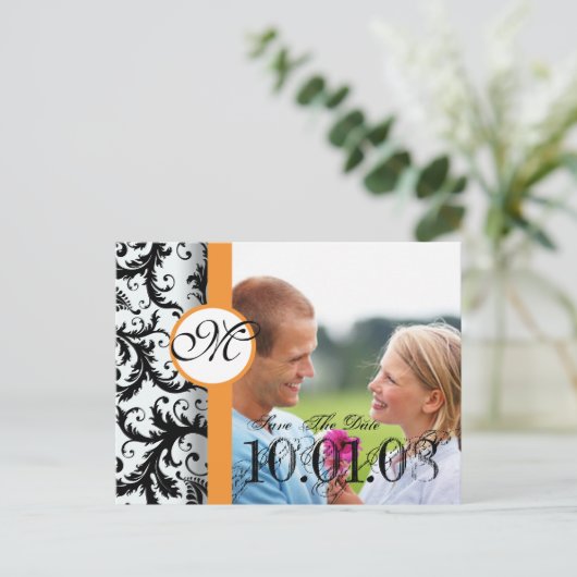 写真と一緒に日付を保存 案内ポストカード (スタンド正面)