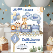 写真と一緒に2回目の誕生日に搭乗してトレーニング 招待状