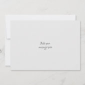 写真と名前がグレー サンキューカード (裏面)