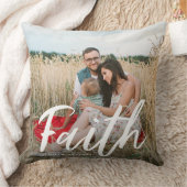 写真と名前と白の信仰のブラシスクリプト クッション (ブランケット)