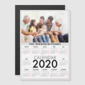 写真と名前のカスタマイズ可能な2020カレンダー (正面/裏面)