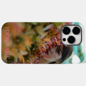 写真と名前のシンプル Case-Mate iPhoneケース (裏面 (横))