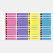 写真と名前のシールのラベルテンプレート ラベル (シート)