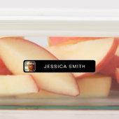 写真と名前のシールのラベルテンプレート ラベル (貼付)