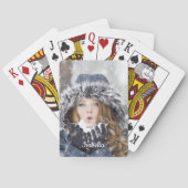 写真と名前のテンプレートの作成 トランプ (裏面)