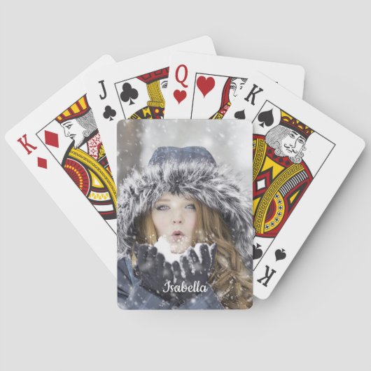 写真と名前のテンプレートの作成 トランプ (裏面)