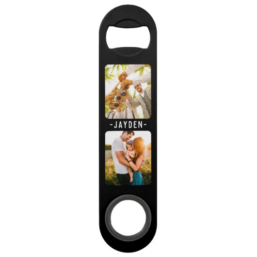 写真と名前の両面ボトルオープナー スピード栓抜き (裏面)