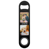 写真と名前の両面ボトルオープナー スピード栓抜き (正面)